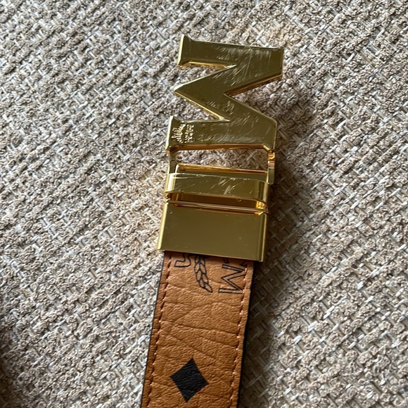 MCM belt unisex reversible Cognac - Picture 5 of 5